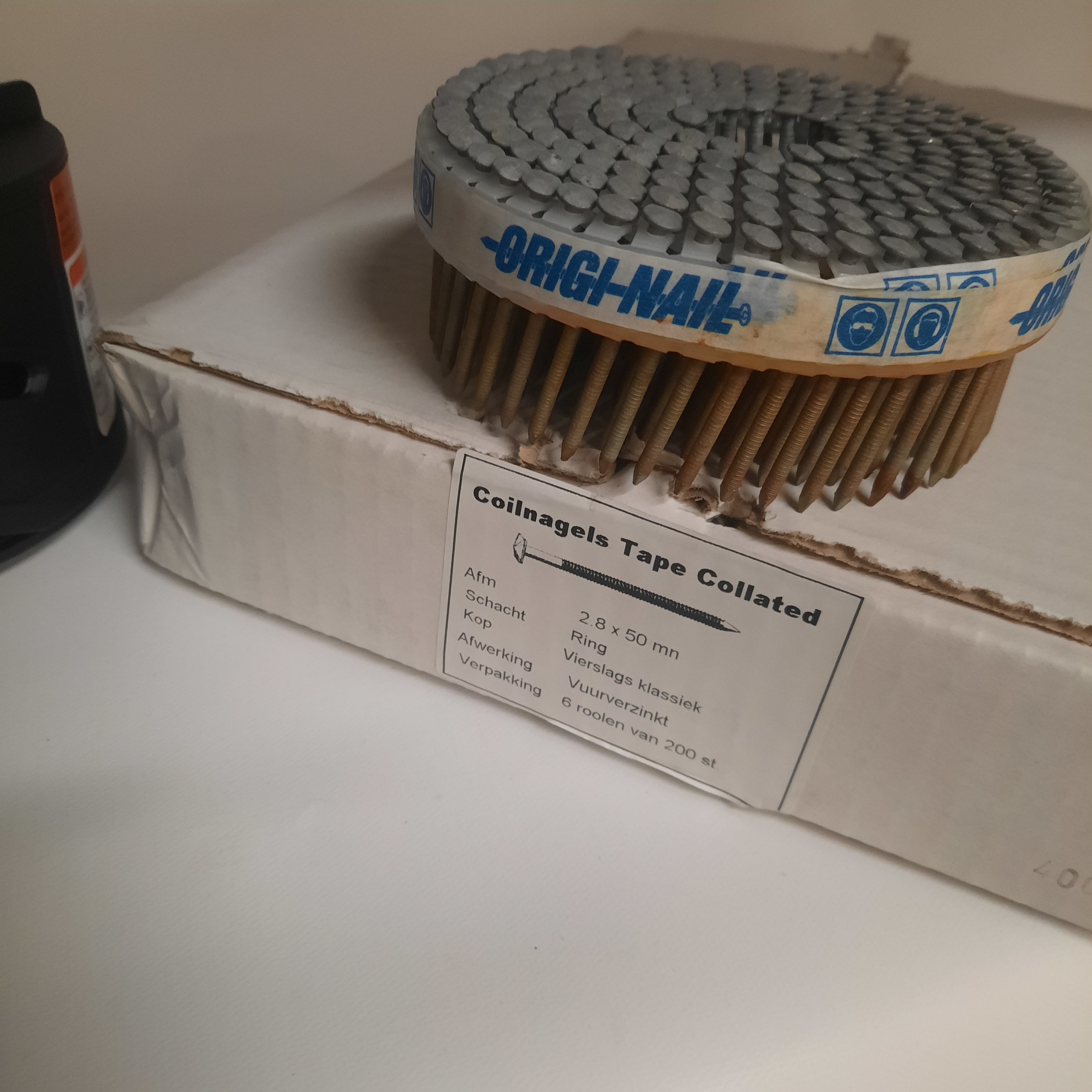 Rolspijkers VUURVERZINKT TC 2.5 x 50 Ring schacht 6x200 verp.